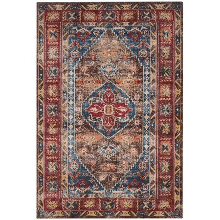Safavieh Rectangle Bohemian Bijar Area Rug Brown & Royal - 2 ft. -3 in. x 4 ft. BIJ621C-24
